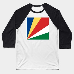 Seychelles flag Baseball T-Shirt